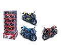48PCS 1:16 合金回力杜卡迪摩托车带亚克力架(3色混)